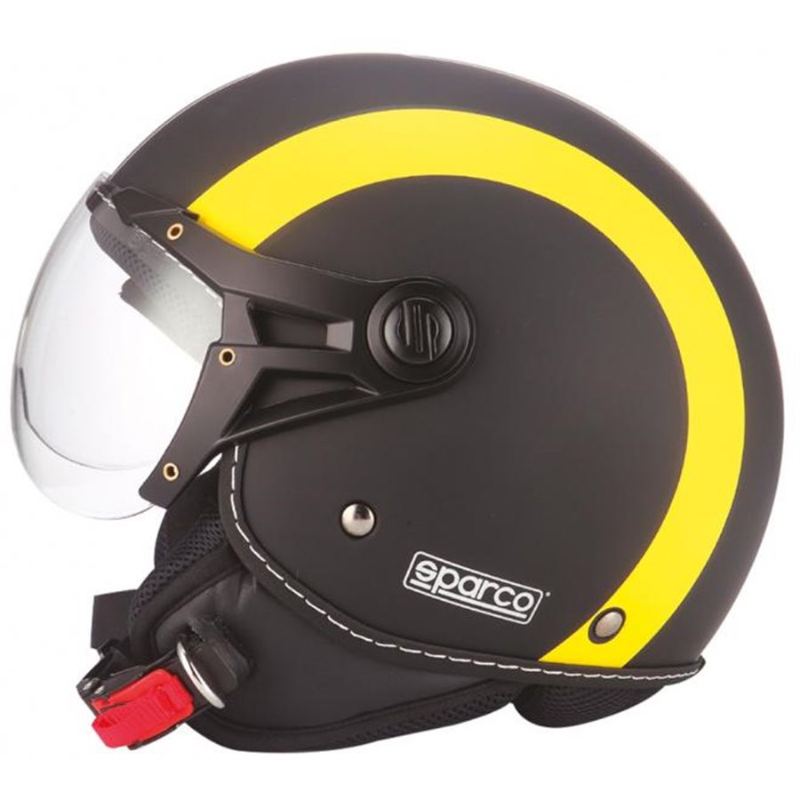 Casco moto SP501 nero/giallo fluo taglia S
