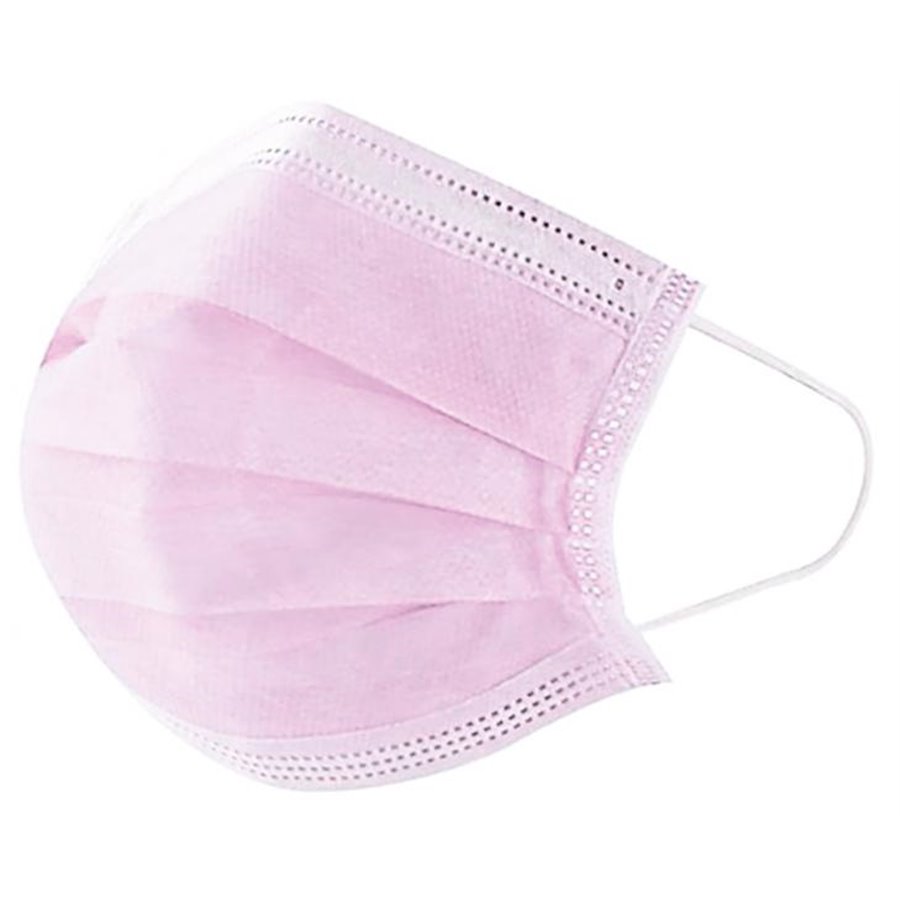 Conf. 30 mascherine bambino rosa usa e getta