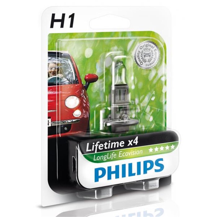 BL.1PZ PHILIPS H1 LONGLIFE ECOVISION 12V 55W P14,5S