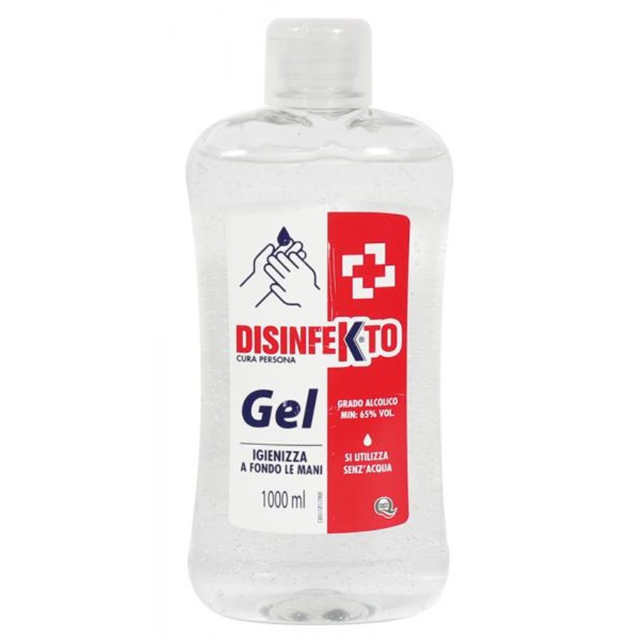 Conf. 10 pz gel igienizzante mani 1000 ml