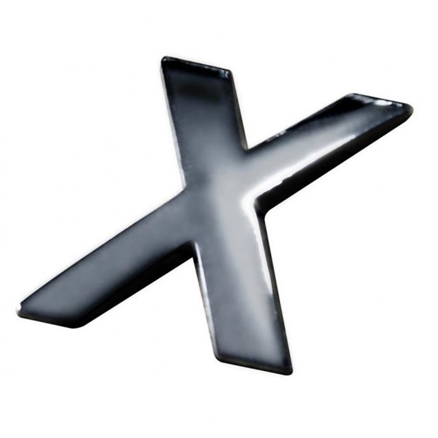 Lettera tridimensionale adesiva "X"