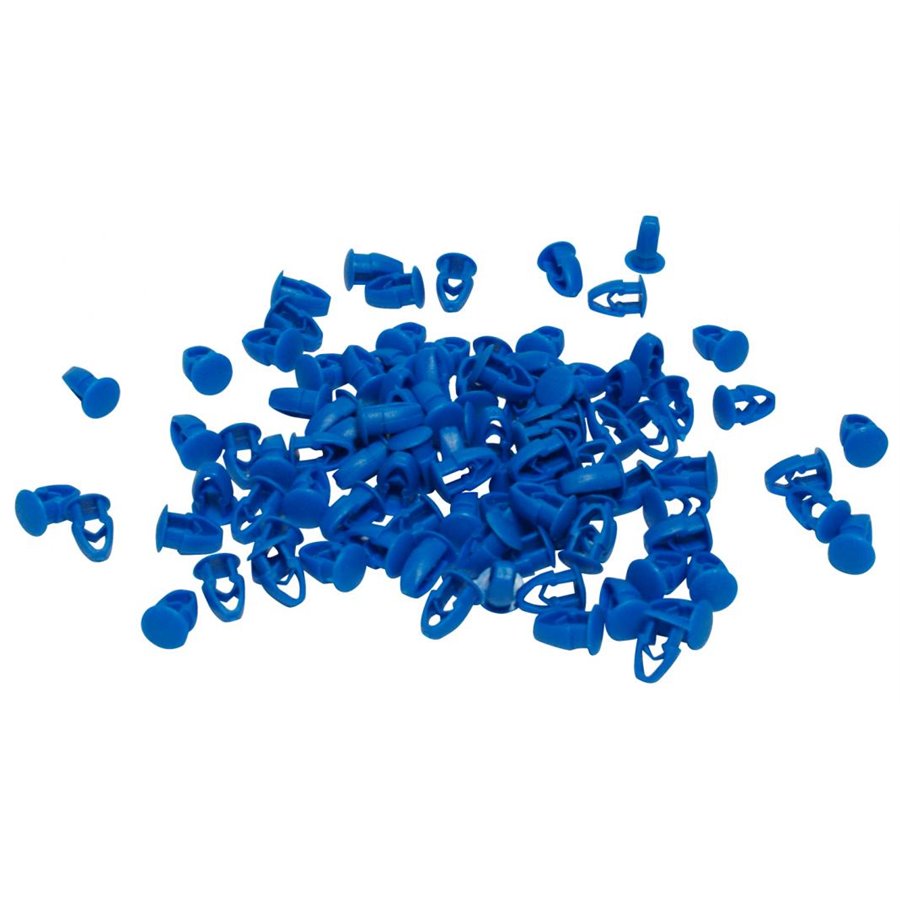 Kit 100 bottoni blu fissaggio targa