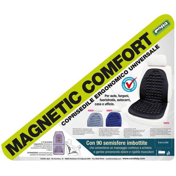 Coprisedile anteriore universale Magnetic Comfort nero