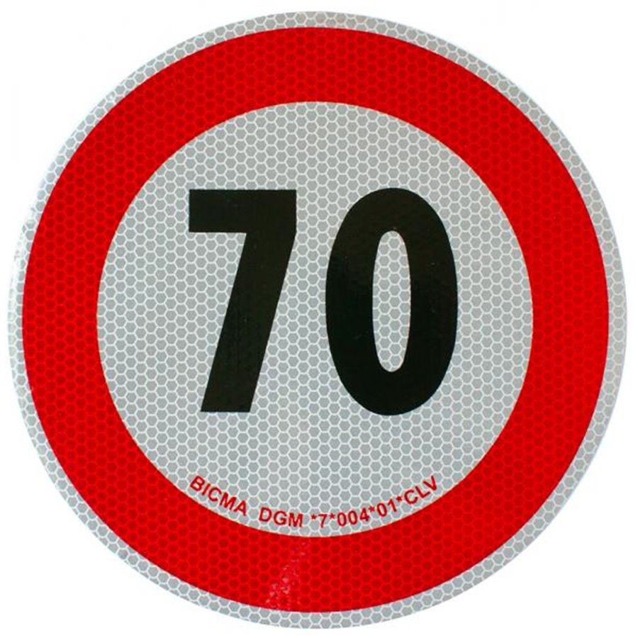 Disco adesivo limite di velocità 70 km