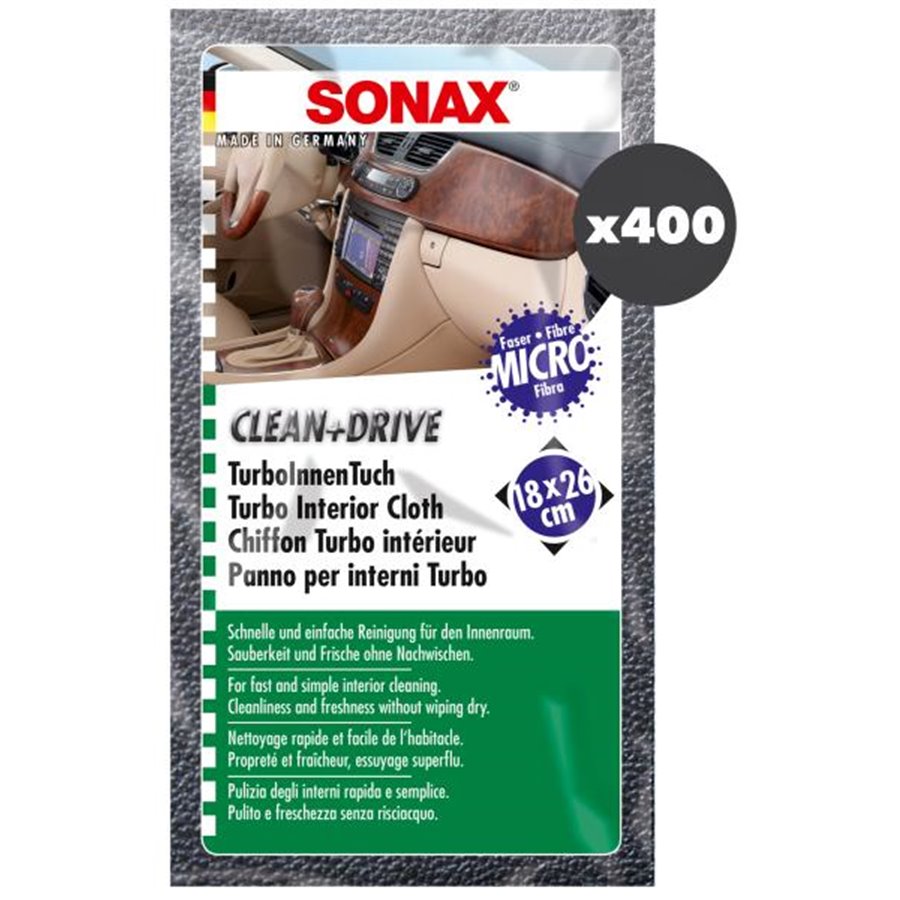 CT 400 SONAX CLEAN+DRIVE PANNO TURBO INTERIOR 18X26 CM