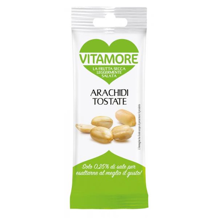 Conf. 12 buste Vitamore arachidi tostate 25 g