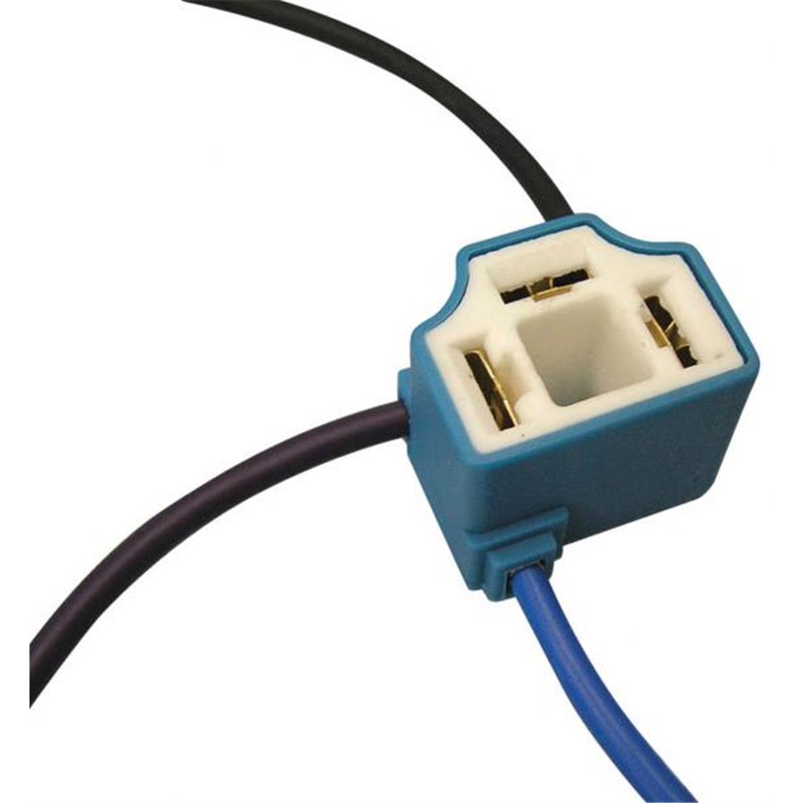 Connettore ceramico per lampade H4 uscita ad angolo