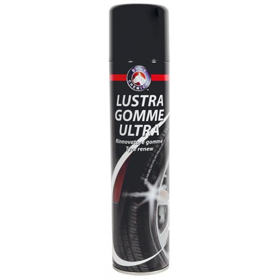 Conf. 12 pz Lustragomme Ultra nero gomme 400 mL