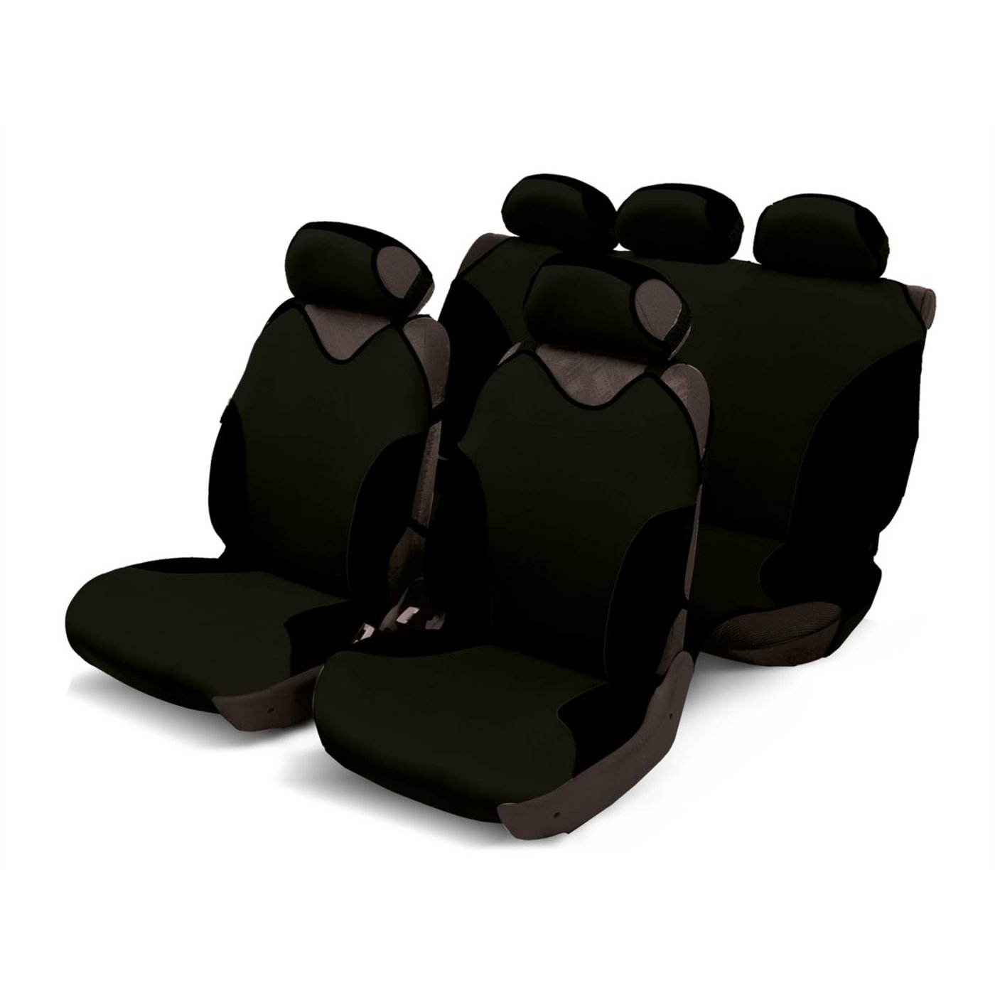 Serie completa coprisedili Turbo nero