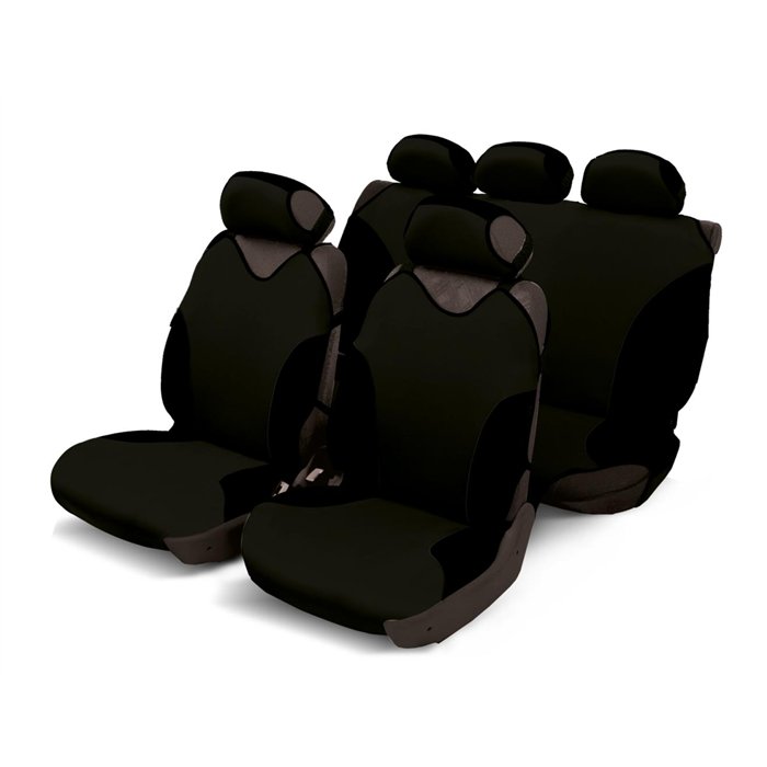 Serie completa coprisedili Turbo nero