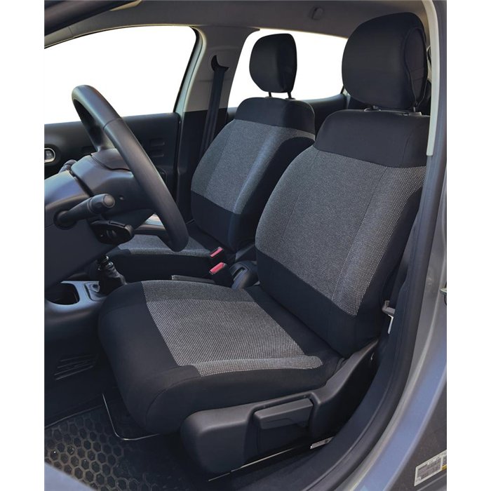Coprisedili anteriori personalizzati CITROEN C3 16˃24 tess. millepunti antracite