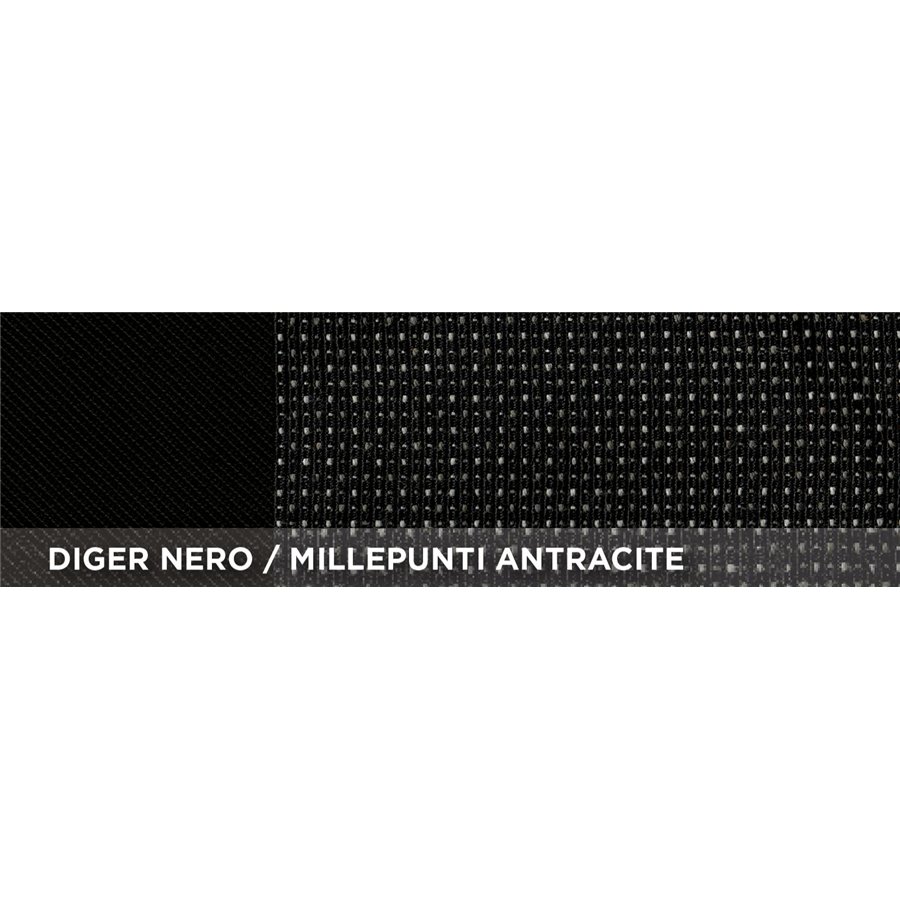 Coprisedili anteriori personalizzati CITROEN C3 16˃24 tess. millepunti antracite