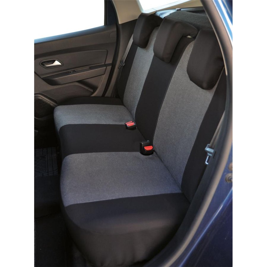 Serie completa coprisedili personalizzati DACIA Duster II/III 18˃24, 24˃ tess. millepunti antracite