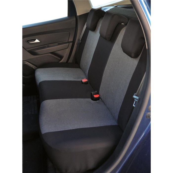 Serie completa coprisedili personalizzati DACIA Duster II/III 18˃24, 24˃ tess. millepunti antracite