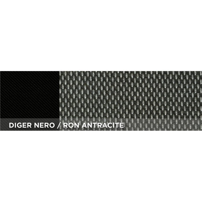 Coprisedili anteriori Fast&Smart tg. speciale tess. misto cotone antracite/nero