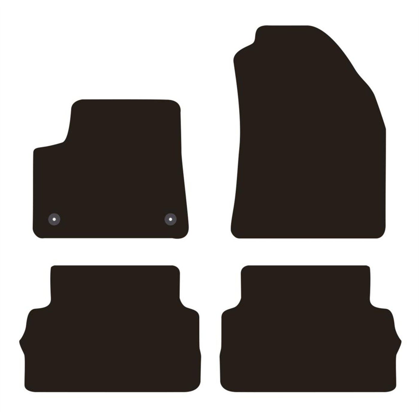 Tappeti moquette Tailor CITROEN C3 IV 24˃ - FIAT Grande Panda 25˃ (elettriche)