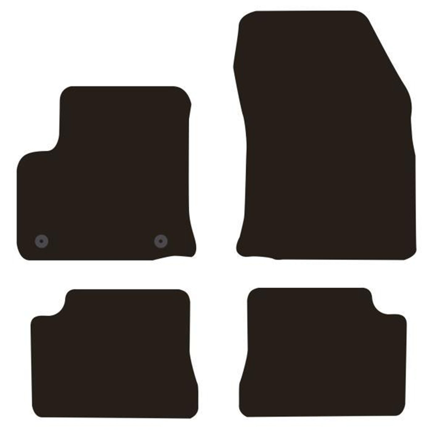 Tappeti moquette Tailor CITROEN DS3 Crossback 19˃ - LANCIA Ypsilon IV 24˃ - OPEL Corsa F 5p. 19˃ - PEUGEOT 208 5p. 19˃ (elettric