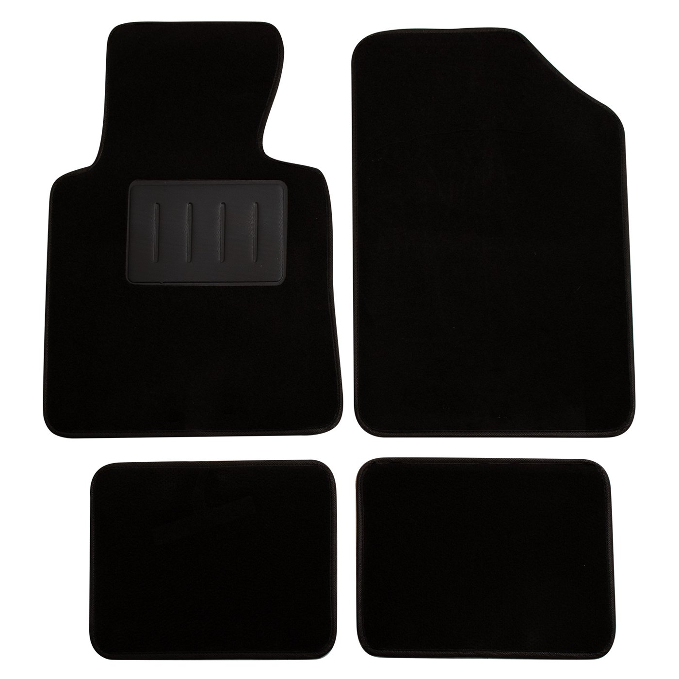 Set 4 tappeti moquette Moquettemats nero mod. A