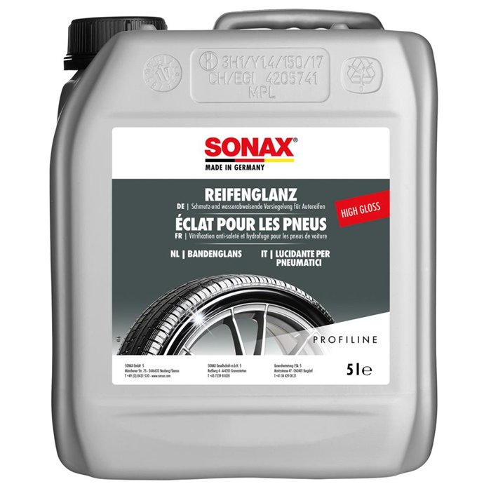SONAX BRILLANTE PER PNEUMATICI TANICA 5L