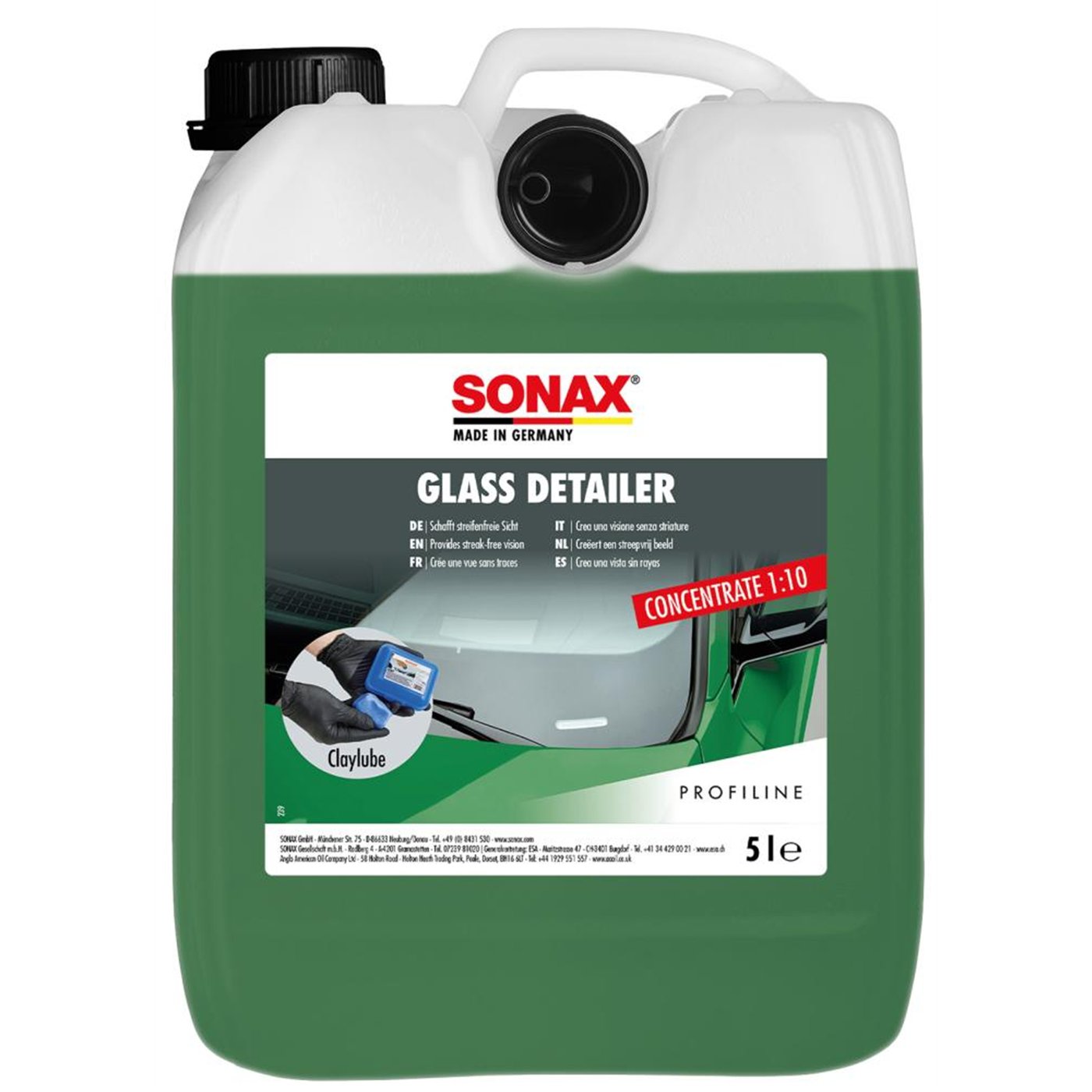 SONAX GLASS DETAILER CONCENTRATO TANICA 5L