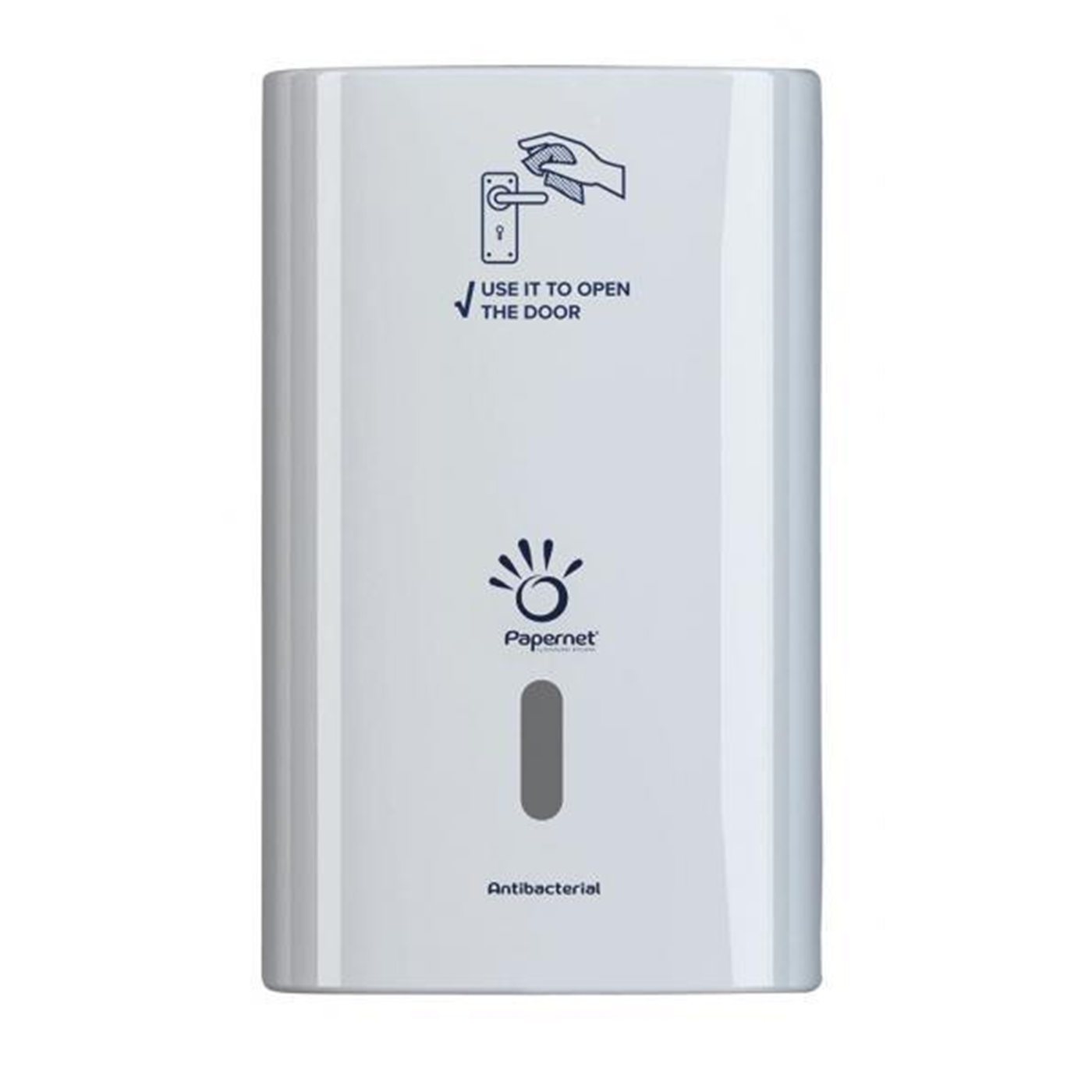 Dispenser antibatterico per salviette apriporta