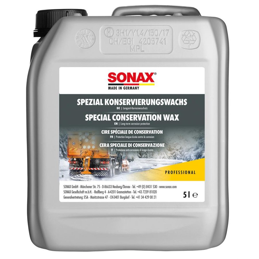SONAX AGRAR CERA SPECIALE DI CONSERVAZIONE TAN. 5L