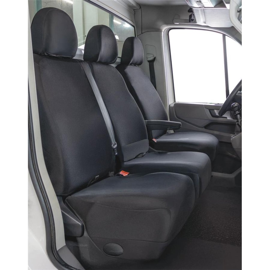Coprisedili per furgoni tg. SP35 seduta divisa apribile tess. poliestere nero