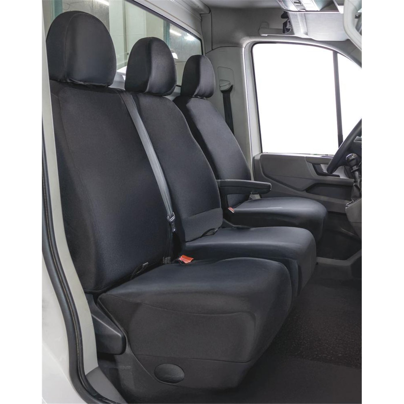 Coprisedili per furgoni tg. SP35 seduta divisa apribile tess. poliestere nero