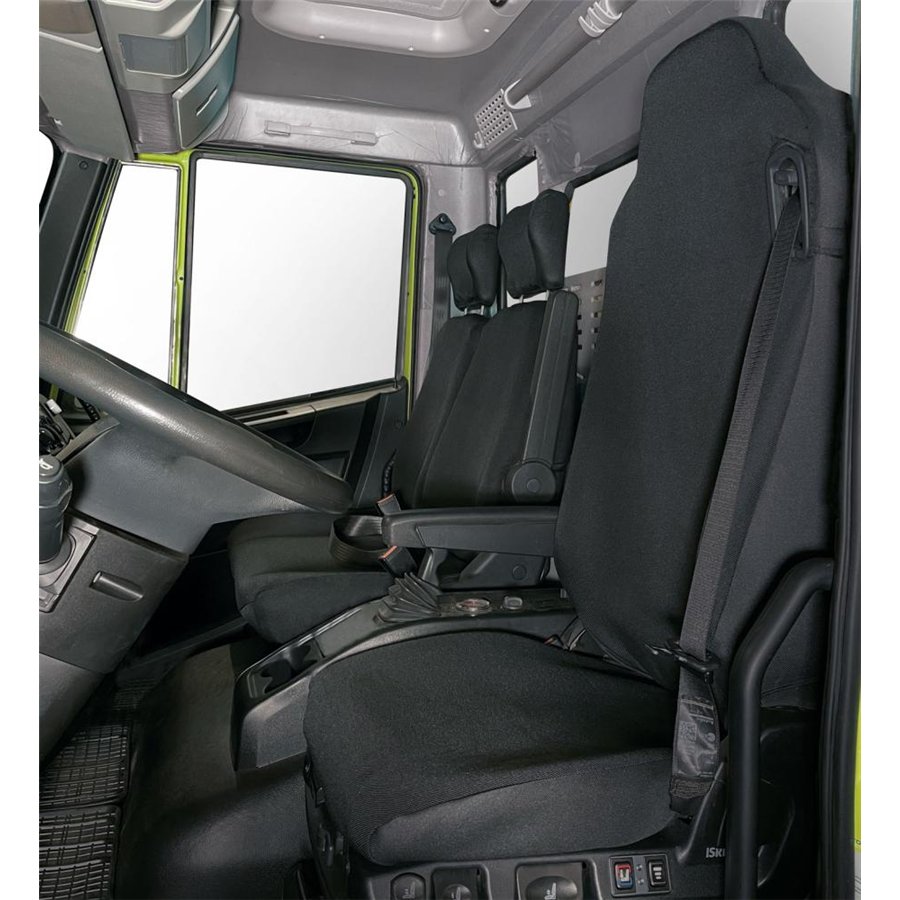 Coprisedili per camion tg. SP70 IVECO Eurocargo 3 posti tess. poliestere nero