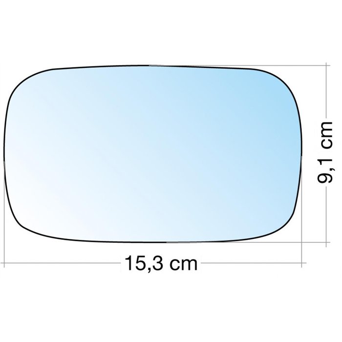 SPECCHIO C/PIASTRA SX-DX AZZ. CURVO ALFA 33/75 90˃, 164