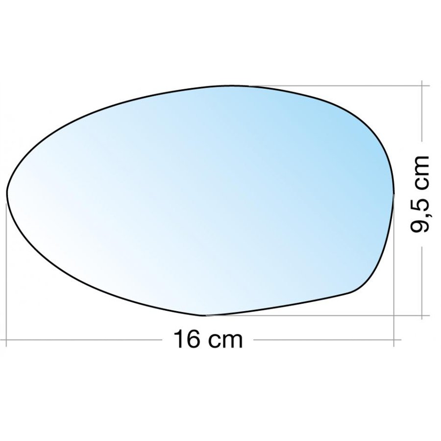 SPECCHIO C/PIASTRA SX CROM. ASF. TERM. ALFA 147/GT ˃09