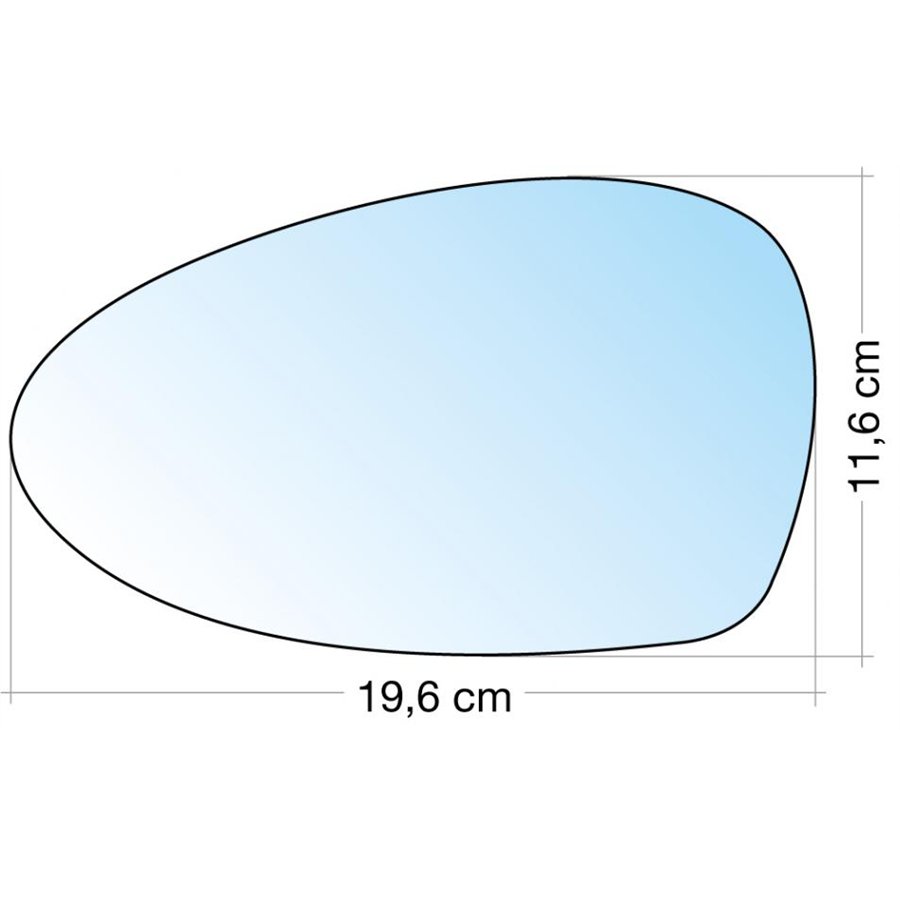 SPECCHIO C/PIASTRA SX CROM. ASF. TERM. ALFA 147/GT 10˃
