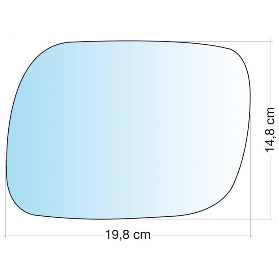 SPECCHIO C/PIASTRA SX CROM ASF TERM TOUAREG 02˃07