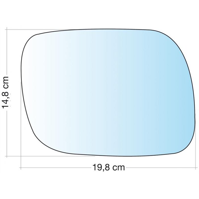 SPECCHIO C/PIAS. DX CROM CURVO TERM TOUAREG 02˃07