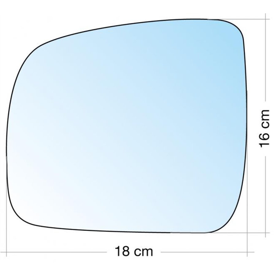SPECCHIO C/PIASTRA SX CROM ASF T5/CADDY 03˃09