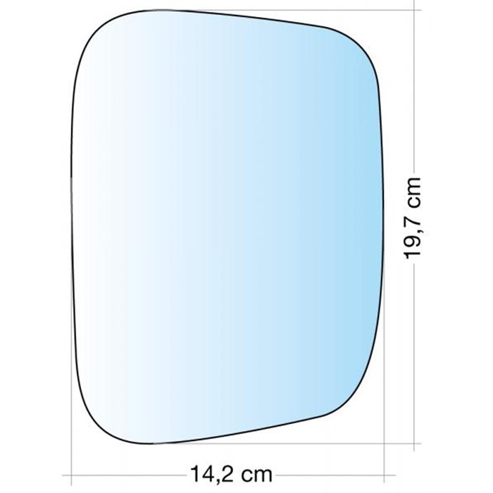 SPECCHIO C/PIASTRA DX CROM CURVO T5/CADDY 03˃09