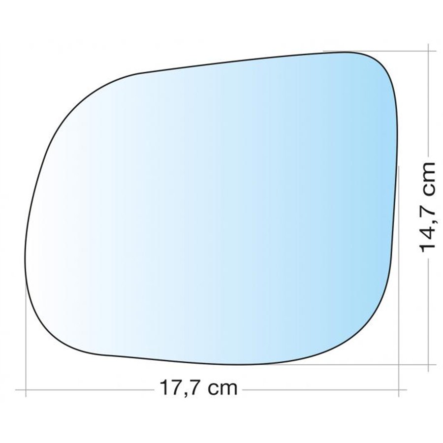 SPECCHIO C/PIASTRA SX CROM ASF AUDI Q5  08˃16
