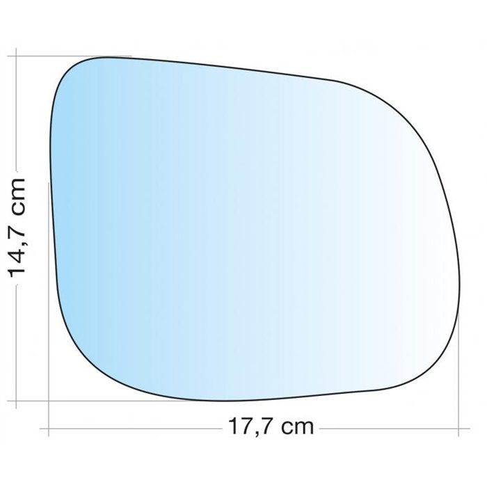 SPECCHIO C/PIASTRA DX CROM ASF TERM AUDI Q5  08˃16