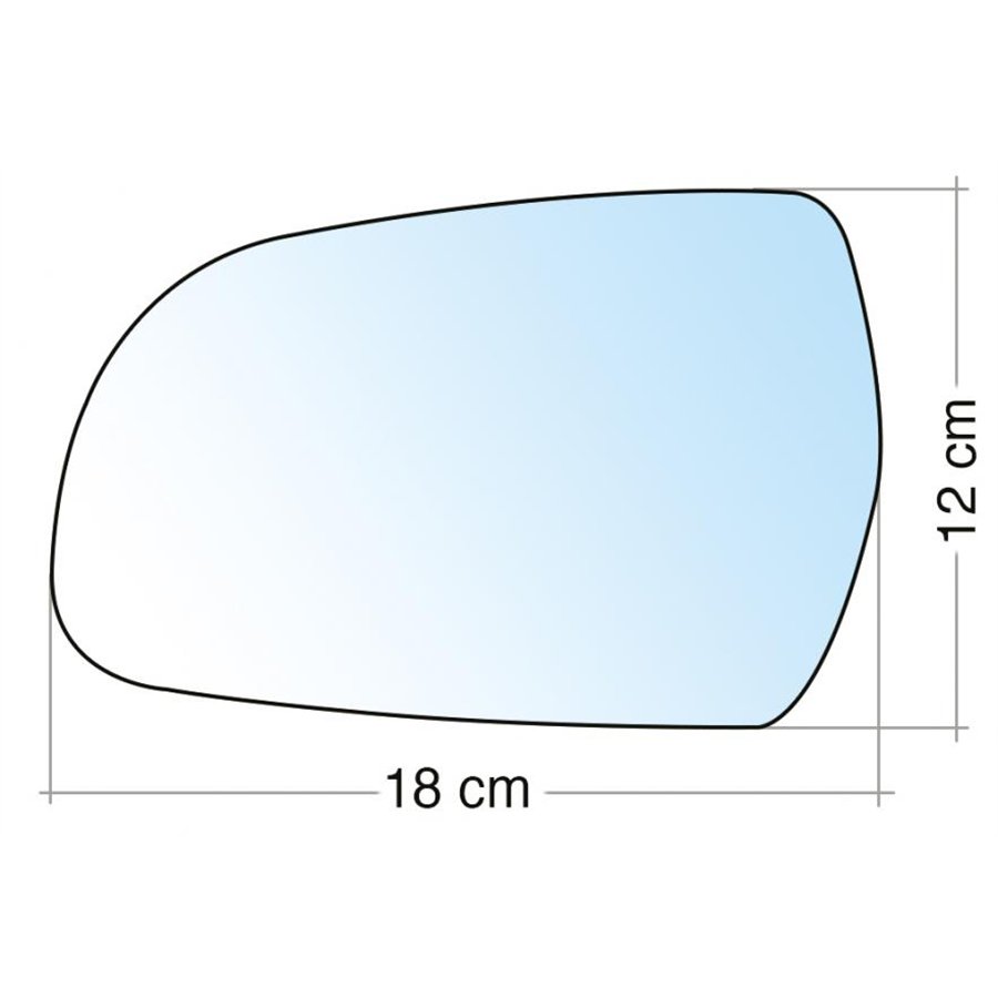 SPECCHIO C/PIASTRA SX CROM ASF TERM AUDI A3/A5 5P 08˃