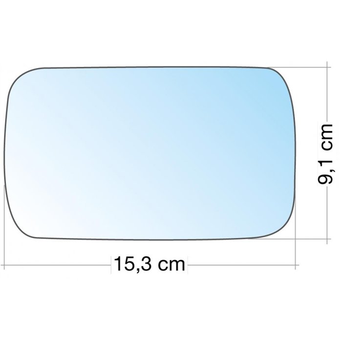 SPECCHIO C/PIASTRA SX-DX AZZ. ASF. BMW SERIE 3 (E36/46) 90˃05, SERIE 5 ˃87, SERIE 5 (E39) 96˃03