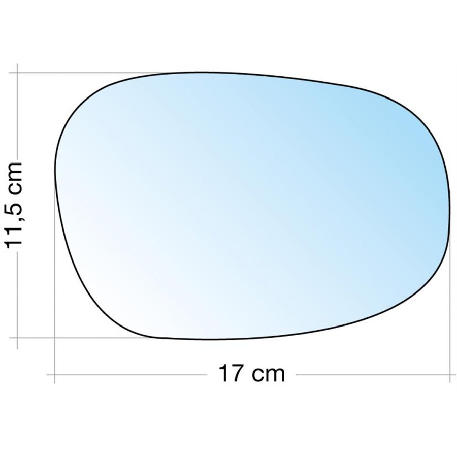 SPECCHIO C/PIASTRA DX CROM. CURVO BMW SERIE 1/SERIE 3 (E90) 10˃12