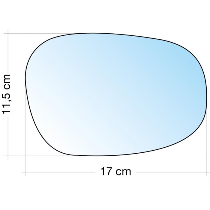SPECCHIO C/PIASTRA DX CROM. CURVO BMW SERIE 1/SERIE 3 (E90) 10˃12