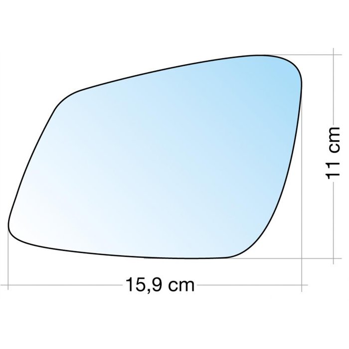 SPECCHIO C/PIASTRA SX CROM. ASF. BMW SERIE 1/SERIE 3 (F30) 12˃, SERIE 5 (F10) 10˃