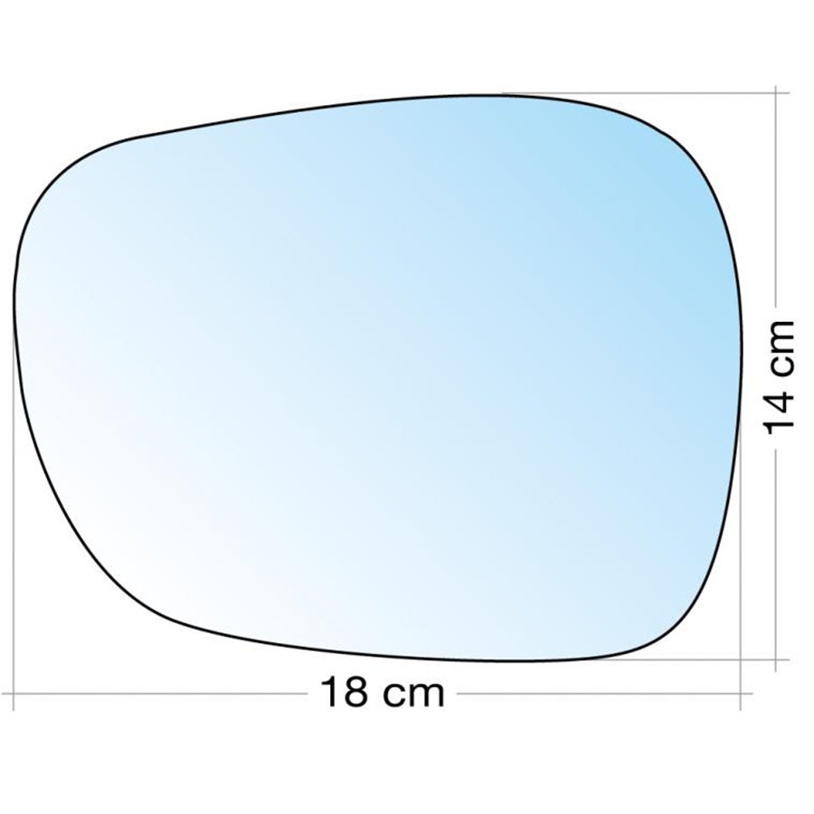 SPECCHIO C/PIASTRA SX CROM. CURVO BMW X1 09˃12, X3 10˃