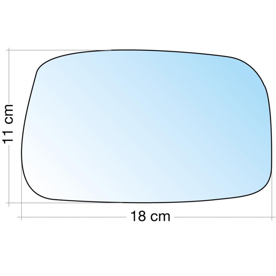 SPECCHIO C/PIASTRA DX AZZ. ASF. CITROEN C8-FIAT ULYSSE-LANCIA PHEDRA-PEUGEOT 807 ˃10