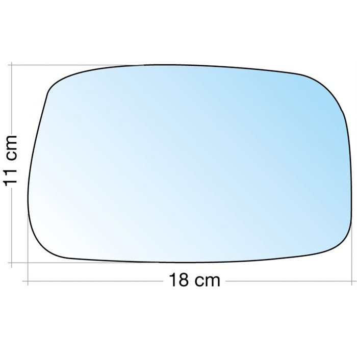 SPECCHIO C/PIASTRA DX AZZ. ASF. CITROEN C8-FIAT ULYSSE-LANCIA PHEDRA-PEUGEOT 807 ˃10