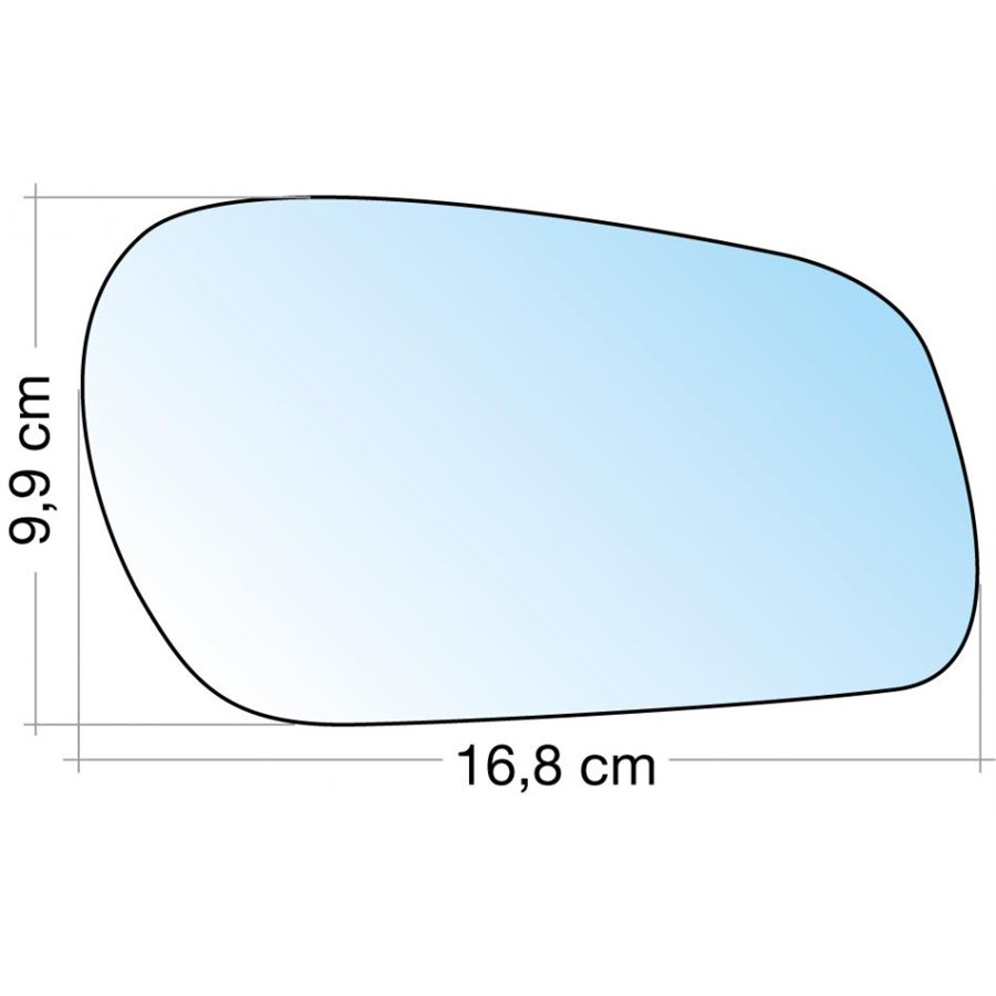 SPECCHIO C/PIASTRA DX CROM. CURVO CITROEN XSARA 97˃02