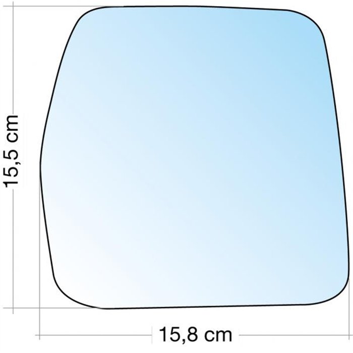 SPECCHIO C/PIASTRA DX CROM. ASF. CITROEN JUMPY ˃07-FIAT SCUDO 96˃07-PEUGEOT EXPERT ˃07 (COM.MECCANICO)