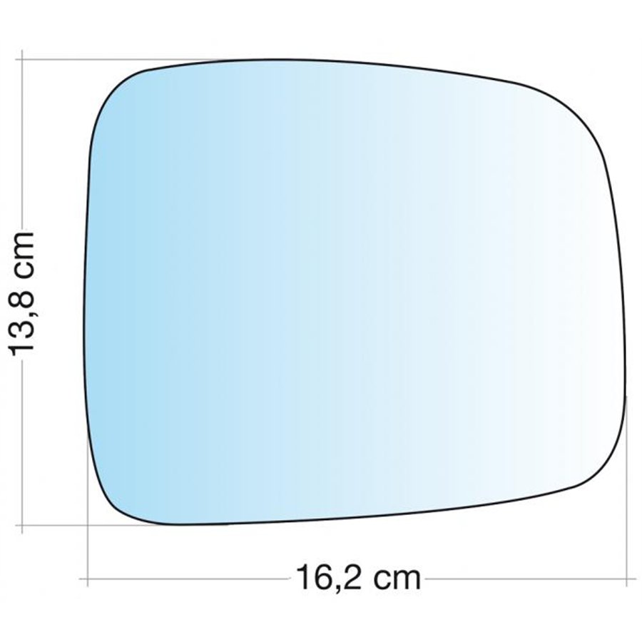 SPECCHIO C/PIAS. DX CROM CURVO TERM CHEROKEE 02˃08