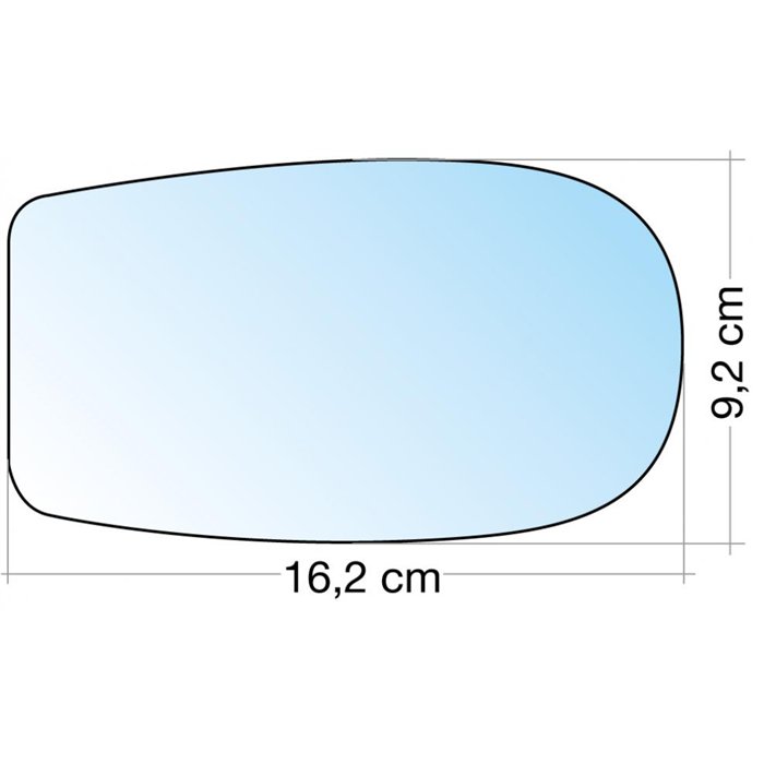 SPECCHIO C/PIASTRA SX-DX CROM. ASF. FIAT PUNTO 99˃